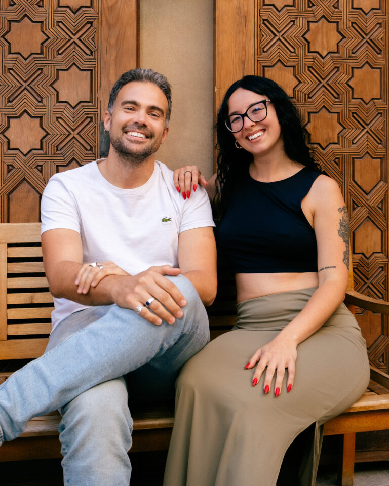 Toni and Clara, teachers at Spanish Toni